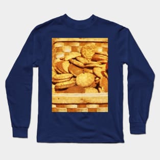 Ginger Snap Cookies in Basket Long Sleeve T-Shirt